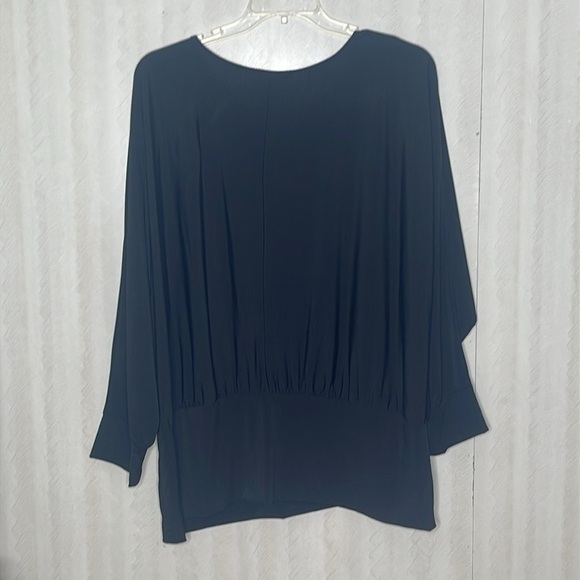 ❤️ 🆕 NOTATIONS Black Women's Blouse Size 2X - Picture 3 of 4